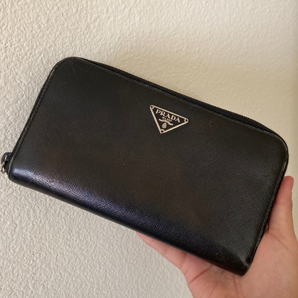 Prada Saffiano Leather Wallet - Authenticated